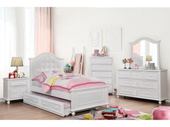 Olivia White 4 Pc. Full Bedroom Set - Ornate Home