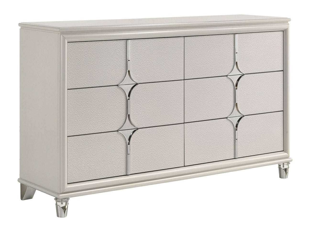 Olivia White Dresser - Ornate Home