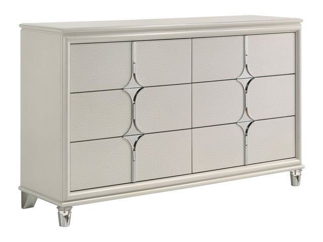 Olivia White Dresser - Ornate Home