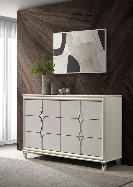 Olivia White Dresser - Ornate Home