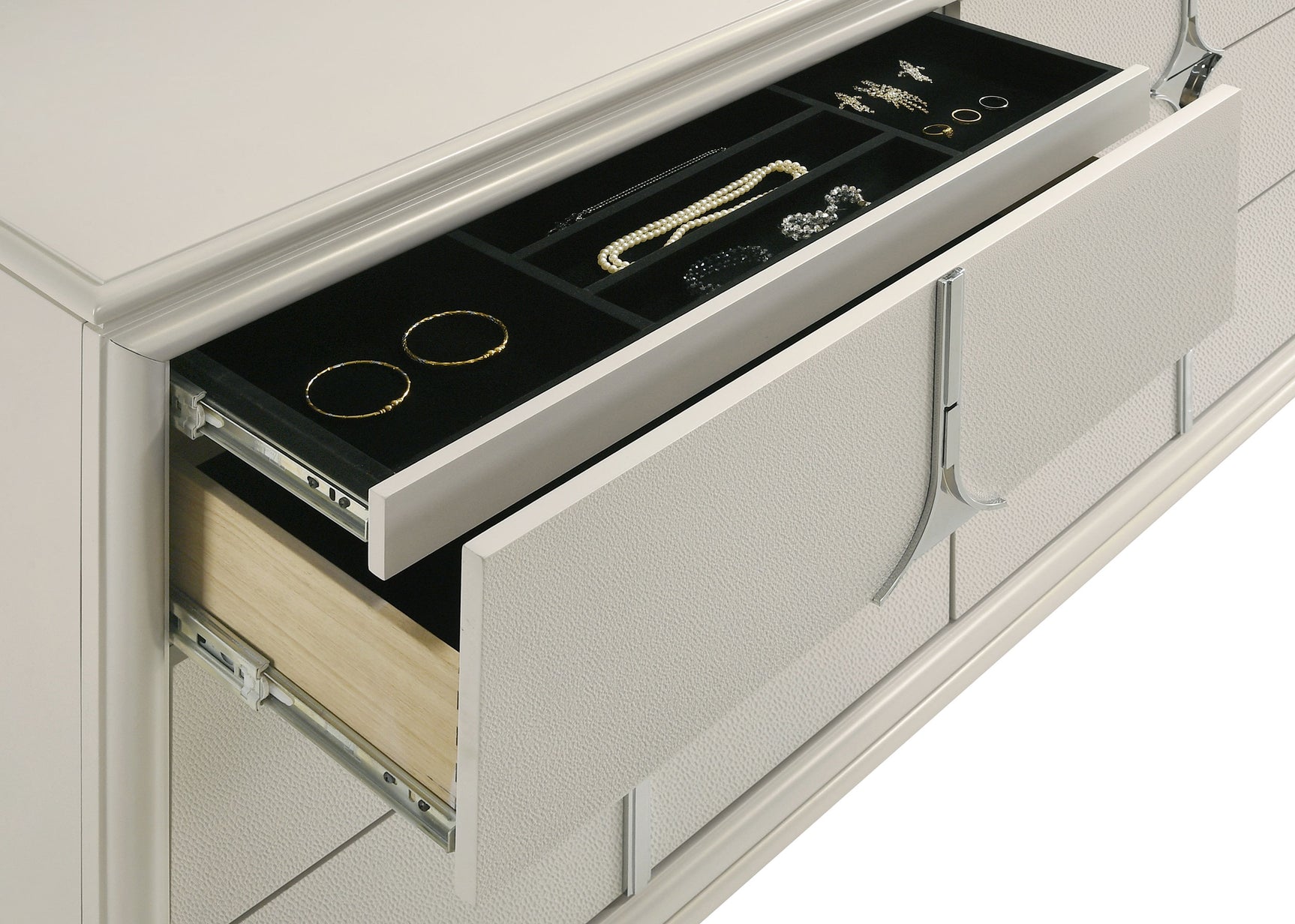 Olivia White Dresser - Ornate Home