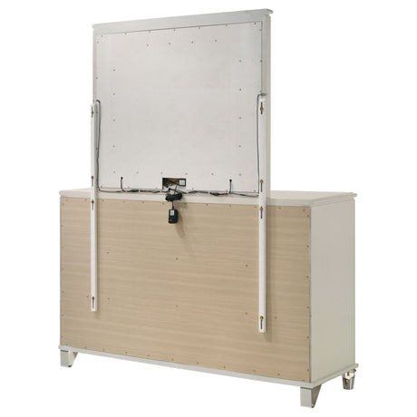 Olivia White Dresser and Mirror - Ornate Home