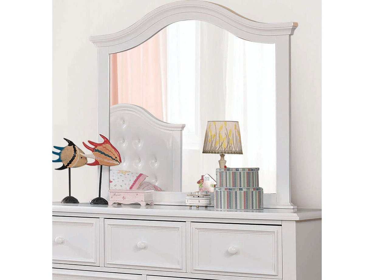 Olivia  White  Mirror - Ornate Home