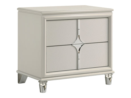 Olivia White Nightstand - Ornate Home