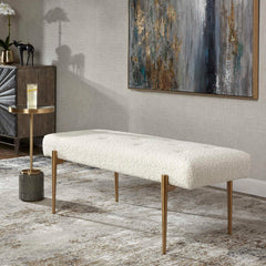 Olivier White Bench - Ornate Home