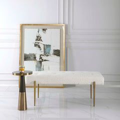 Olivier White Bench - Ornate Home