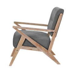 Ollen Dark Gray Accent Chair - Ornate Home