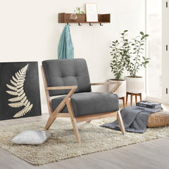 Ollen Dark Gray Accent Chair - Ornate Home