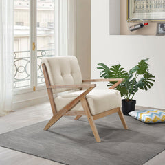Ollen Sand Accent Chair - Ornate Home