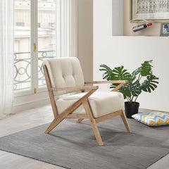 Ollen Sand Accent Chair - Ornate Home