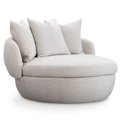 Ollie Ivory Swivel Chair - Ornate Home