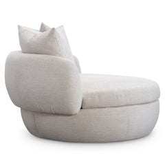 Ollie Ivory Swivel Chair - Ornate Home