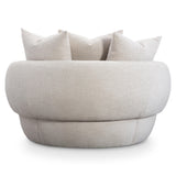 Ollie Ivory Swivel Chair - Ornate Home