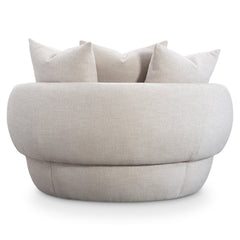 Ollie Ivory Swivel Chair - Ornate Home