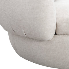 Ollie Ivory Swivel Chair - Ornate Home