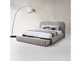 Ollya Gray Queen Bed w/Storage - Ornate Home