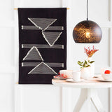 Olmitz Black-Beige Modern Geometric Wall Hanging - Ornate Home