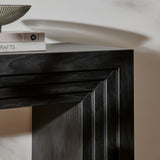 Olney Black 63 Inch Fluted Console Table