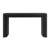 Olney Black 63 Inch Fluted Console Table