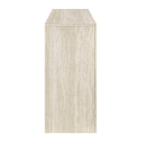 Olney Ivory Travertine 63 Inch Fluted Console Table
