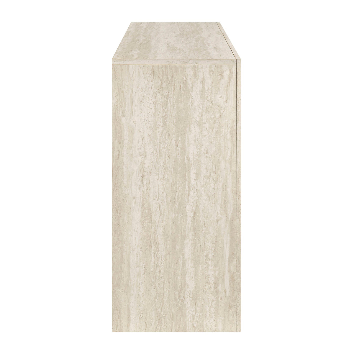 Olney Ivory Travertine 63 Inch Fluted Console Table
