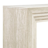 Olney Ivory Travertine 63 Inch Fluted Console Table