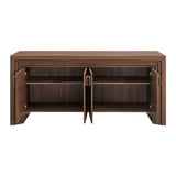 Olney Walnut 4-Door Fluted Sideboard