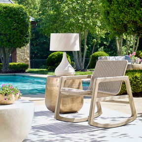 Olsen White Indoor-Outdoor Table Lamp - Ornate Home