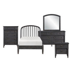 Olson Blue 5pc Bedroom Set - Ornate Home