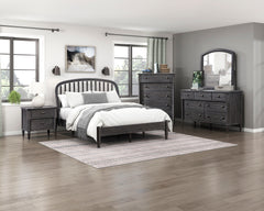 Olson Blue Full Platform Bed - Ornate Home