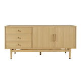 Olson Light Oak Media Console 57 - Ornate Home