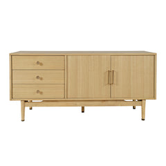 Olson Light Oak Media Console 57 - Ornate Home