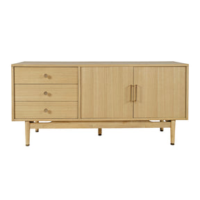 Olson Light Oak Media Console 57 - Ornate Home