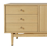 Olson Light Oak Media Console 57 - Ornate Home