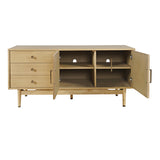 Olson Light Oak Media Console 57 - Ornate Home