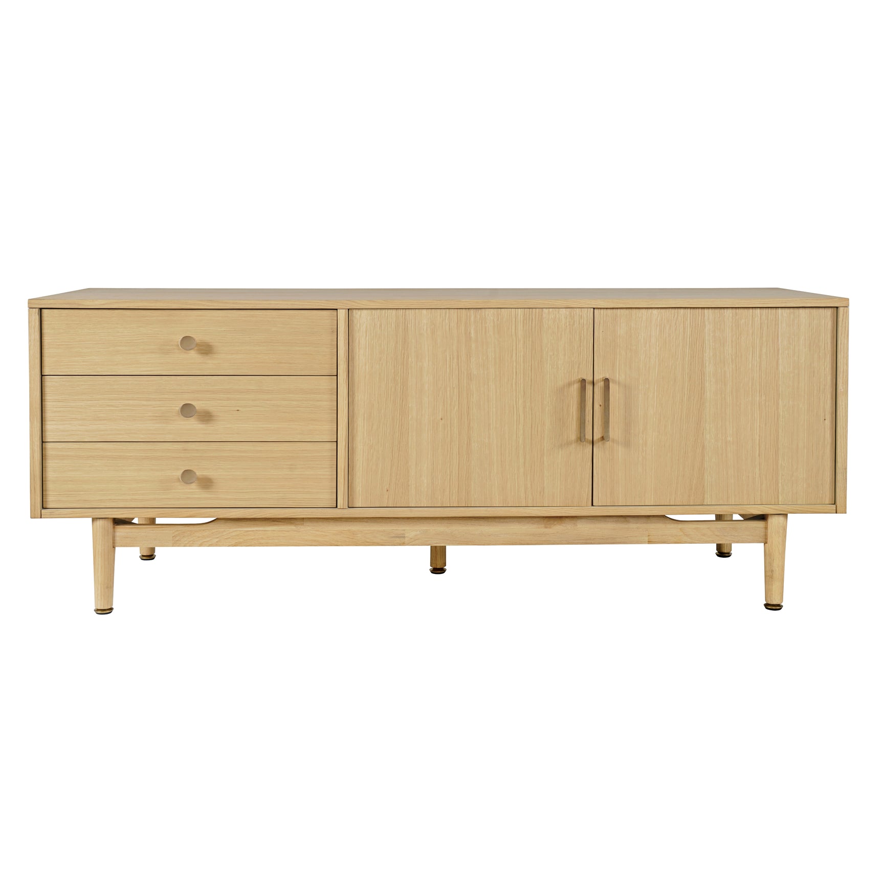 Olson Light Oak Media Console 67 - Ornate Home