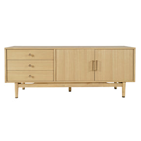 Olson Light Oak Media Console 67 - Ornate Home