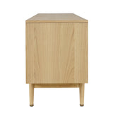Olson Light Oak Media Console 67 - Ornate Home