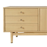 Olson Light Oak Media Console 67 - Ornate Home