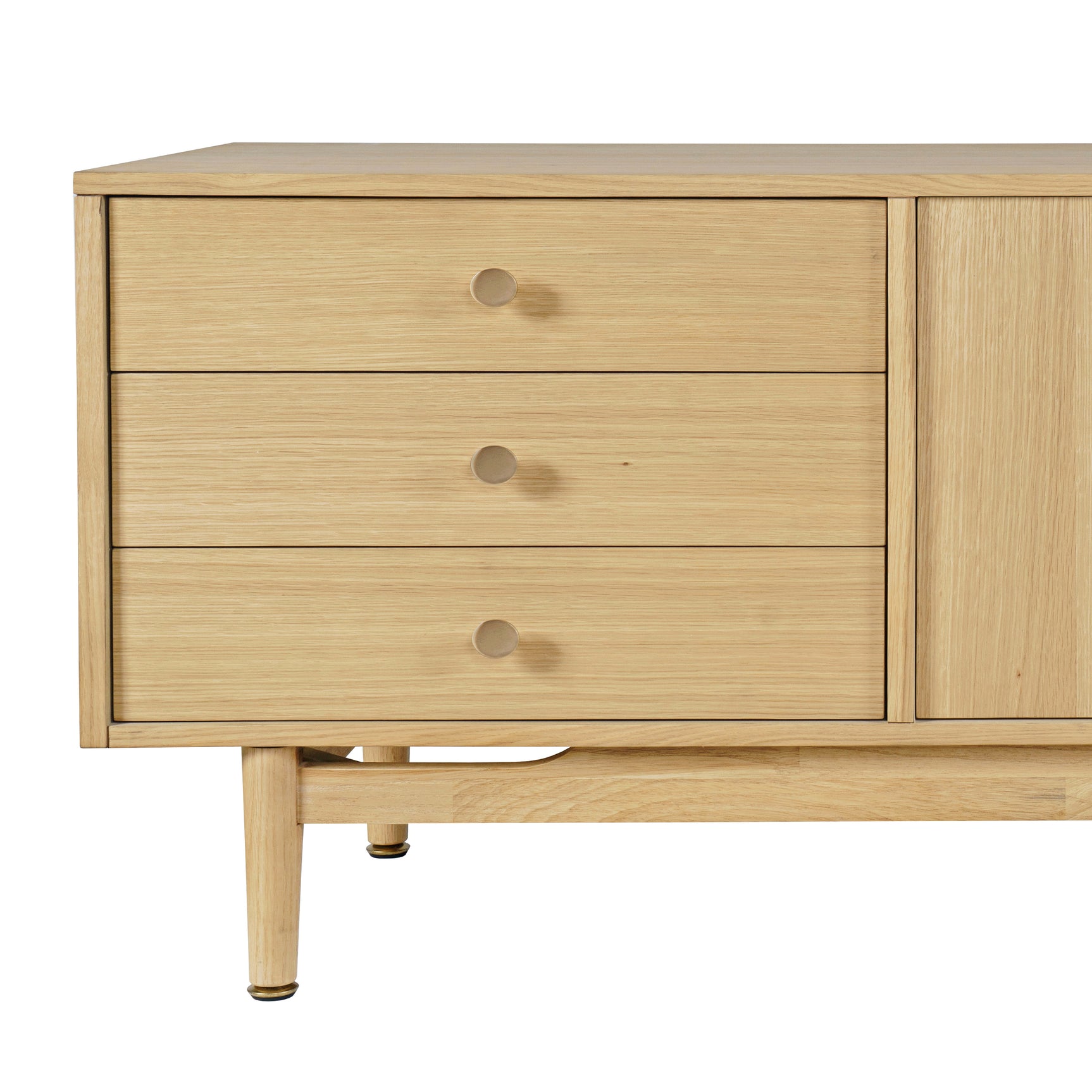 Olson Light Oak Media Console 67 - Ornate Home