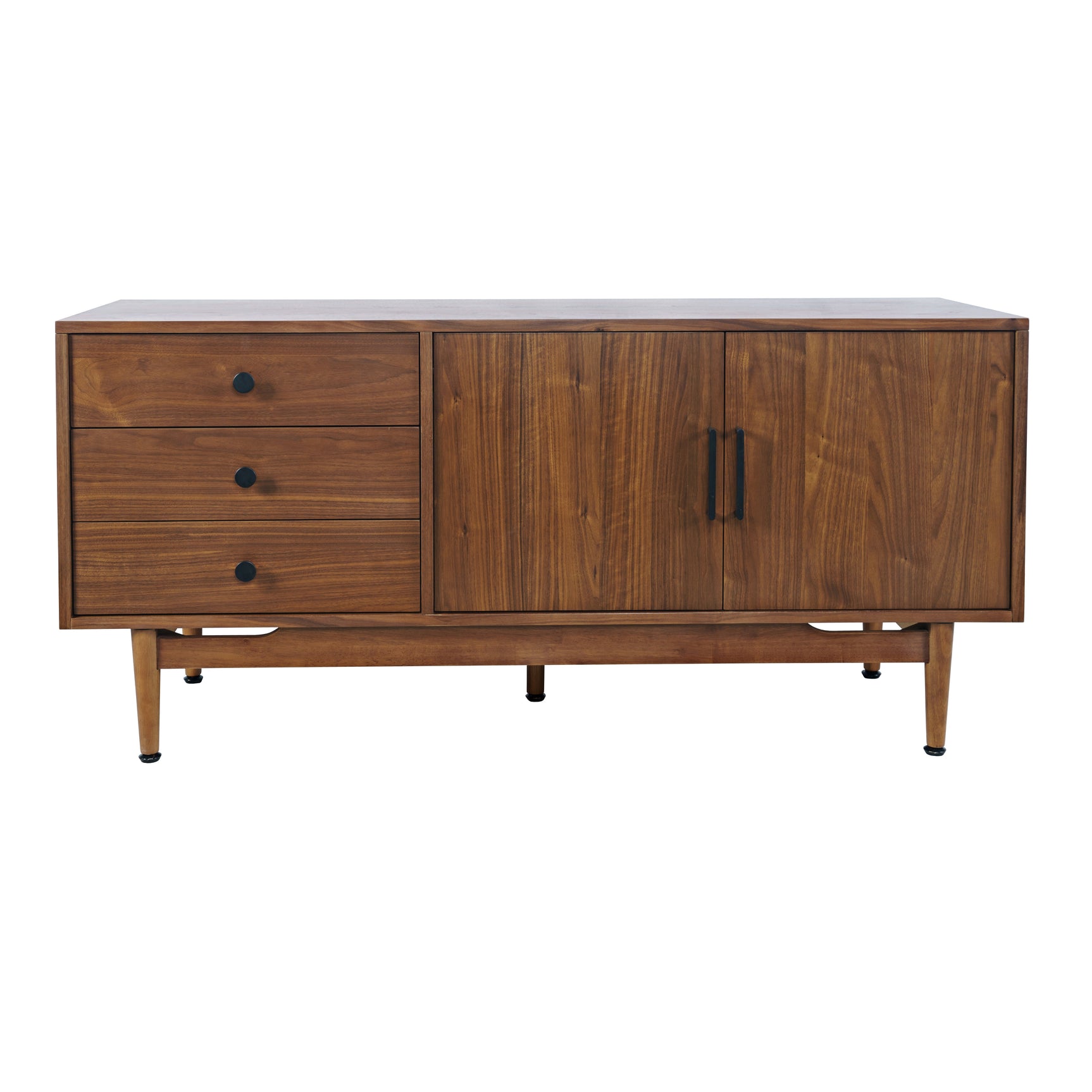 Olson Walnut Media Console 57 - Ornate Home