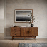 Olson Walnut Media Console 57 - Ornate Home
