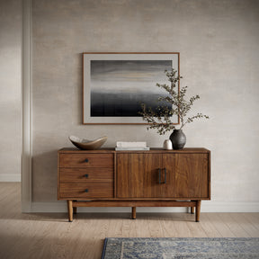 Olson Walnut Media Console 57 - Ornate Home