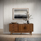 Olson Walnut Media Console 57 - Ornate Home
