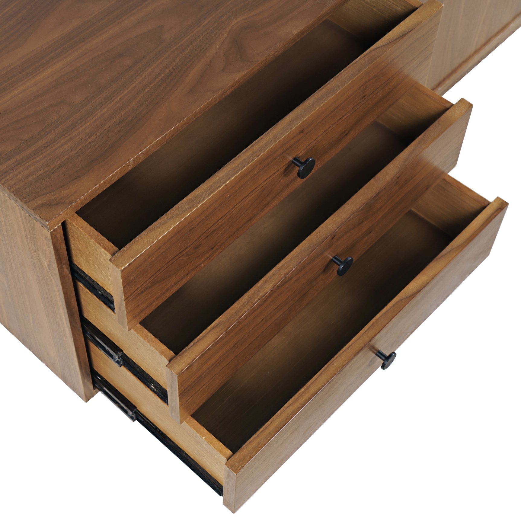 Olson Walnut Media Console 57 - Ornate Home
