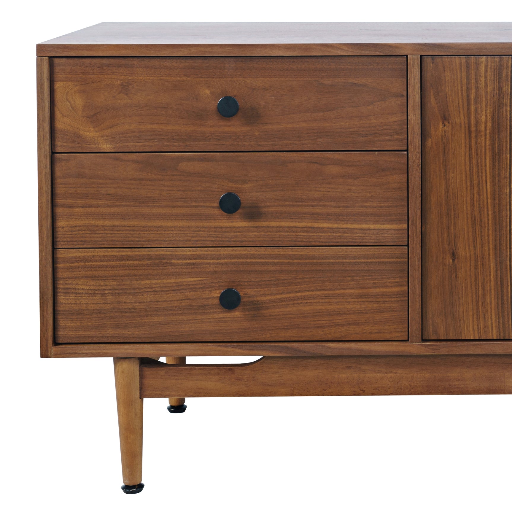 Olson Walnut Media Console 57 - Ornate Home