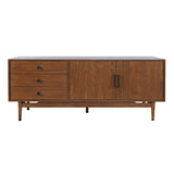 Olson Walnut Media Console 67 - Ornate Home