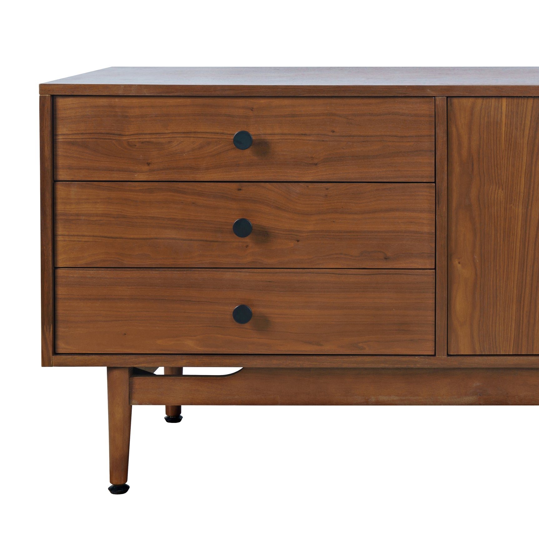 Olson Walnut Media Console 67 - Ornate Home