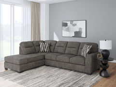 Olten Graphite 2-Piece LEF Sectional with Chaise - Ornate Home