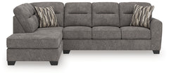 Olten Graphite 2-Piece LEF Sectional with Chaise - Ornate Home